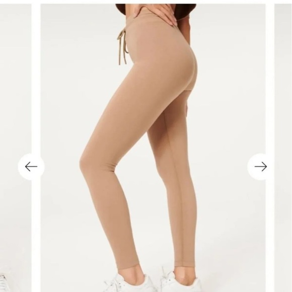 Good American Essential Tie Waist Cotton Legging - Picture 3 of 4